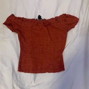off the shoulder crop top